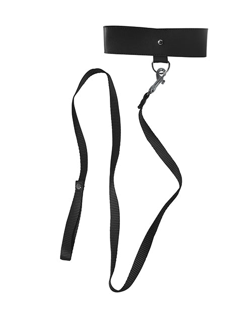 Sex &amp; Mischief Leash &amp; Collar - Black
