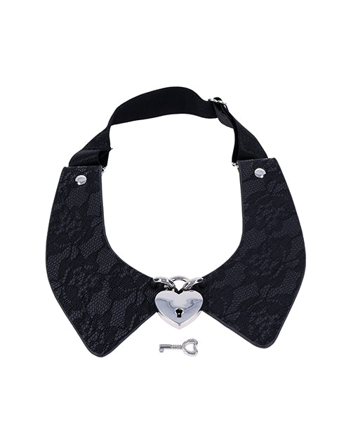 Sex &amp; Mischief Heartbound Lace Day Collar