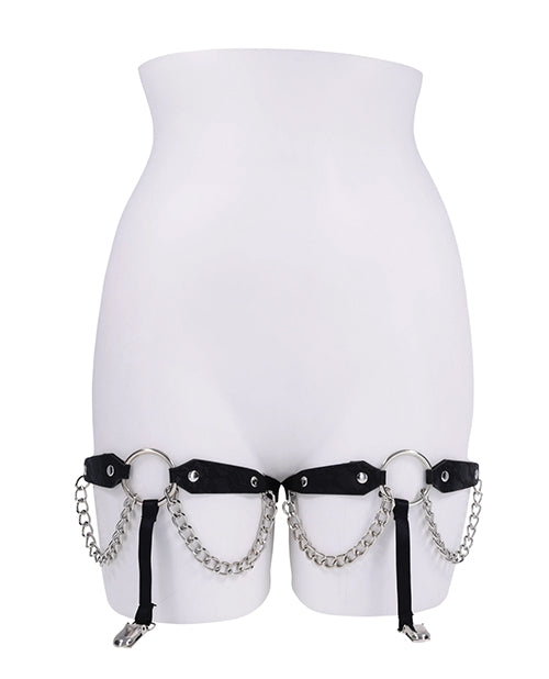 Sex &amp; Mischief Chain Lace Garters