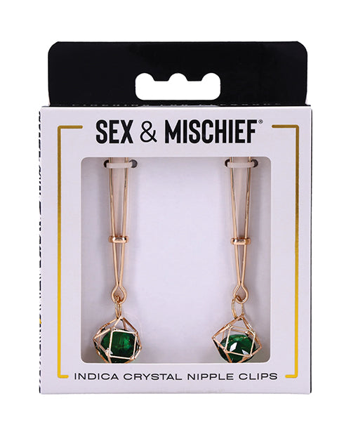 Sex &amp; Mischief Indica Crystal Nipple Clips