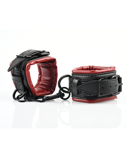 Saffron Spreader Bar &amp; Cuff Set - Red/Black