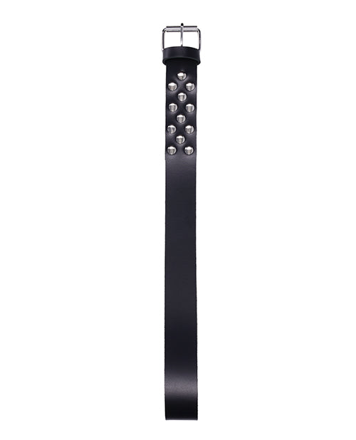 Edge Leather Belt Spanker - Black