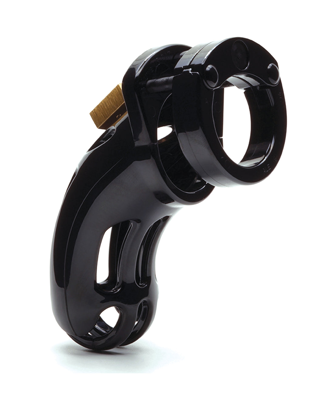 The Curve 3 3/4" Curved Cock Cage &amp; Lock Set - Black