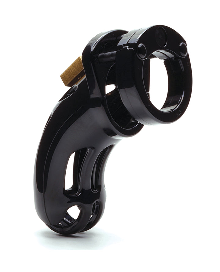 The Curve 3 3/4" Curved Cock Cage &amp; Lock Set - Black