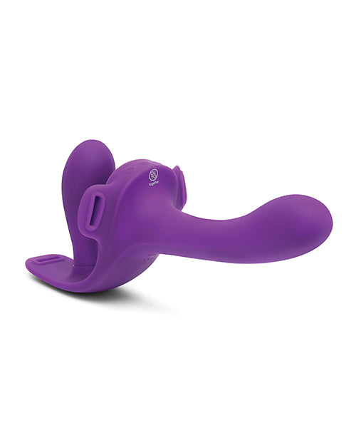 Lock-In Dual-Ended Vibrating Strap-On &amp; Harness Set