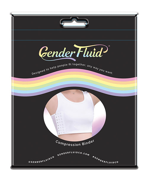 Gender Fluid Chest Compression Binder - XL White