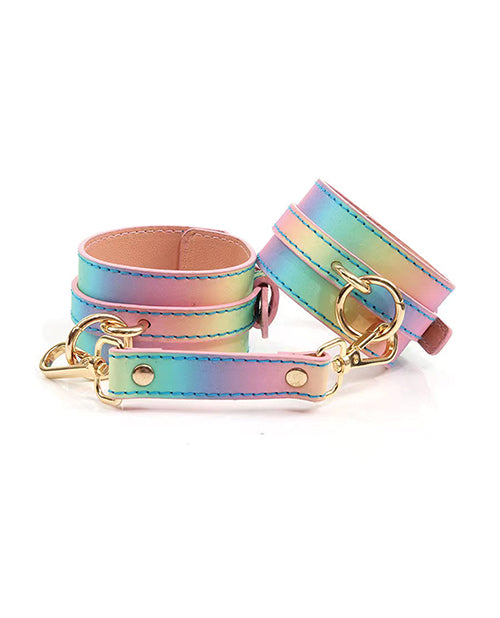 Hello Sexy! Hot Bitch Cuffs - Iridescent Rainbow