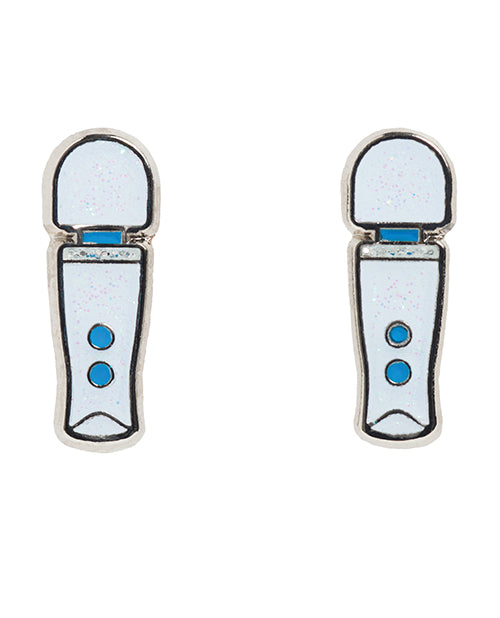 Wood Rocket Magic Wand Micro Earrings