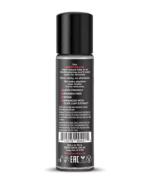 Wicked Sensual Care Aqua Water Based Lubricant - 1 oz Watermelon
