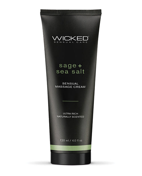 Wicked Sensual Care Sage &amp; Sea Salt Massage Cream - 4 oz