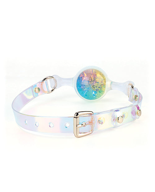 Luxe Prism Large Ball Gag - Rainbow
