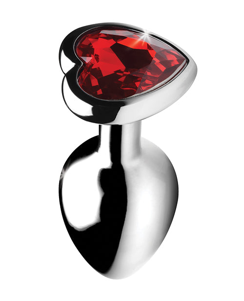 Booty Sparks Red Heart Gem - Small Anal Plug