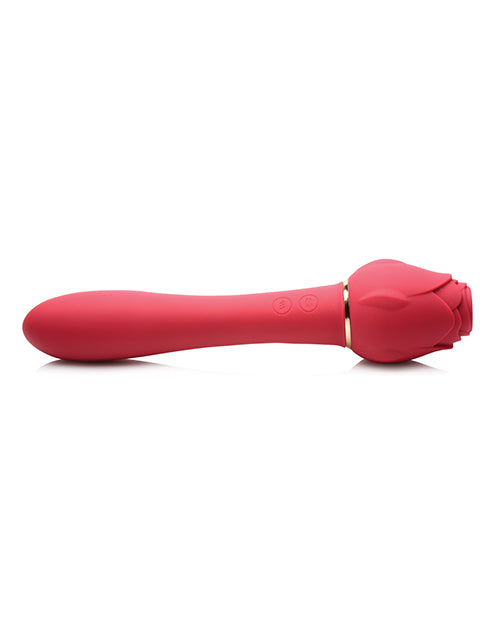 Inmi Bloomgasm Sweet Heart Rose 5X Suction &amp; 10X Vibrator - Red
