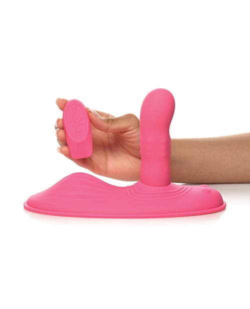 Inmi Spin N' Grind Rotating &amp; Vibrating Silicone Grinder - Pink