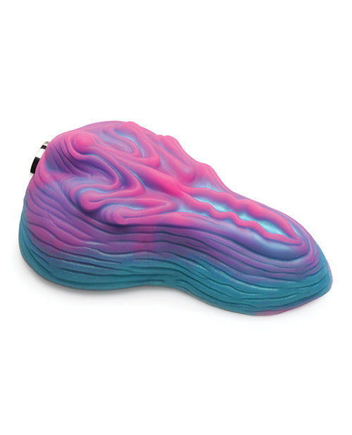 Creature Cocks Vulvaron Vibrating Silicone Grinder w/Remote Control - Pink/Teal/Purple