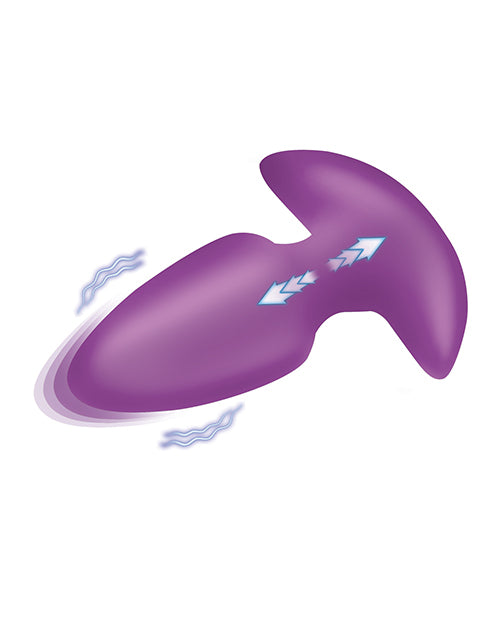 Bang! Thrusting &amp; Vibrating Butt Plug - Purple