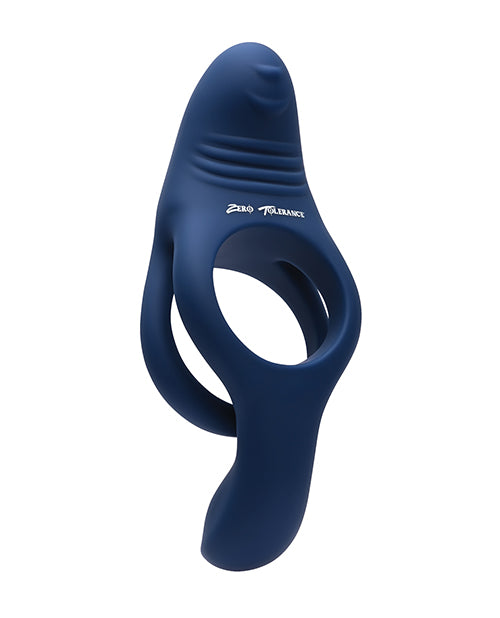 Zero Tolerance Ring Around the Rosy Cock &amp; Ball Vibrator - Blue