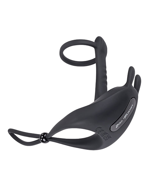 Zero Tolerance Saddle Up Cock &amp; Ball Vibrator - Black